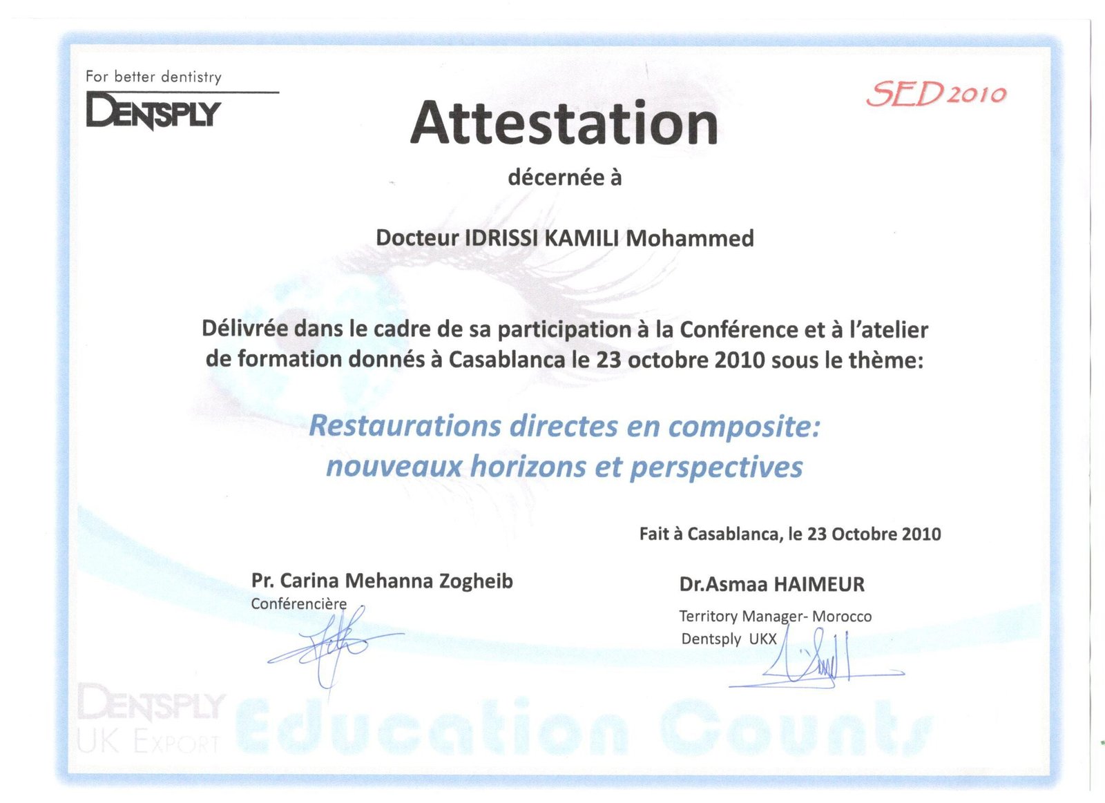 CARINA ZOGHEIEB COMPOSITE DIRECT