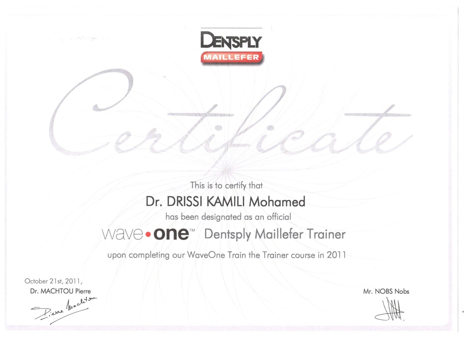 DENTSPLY MAILFER TRAINER
